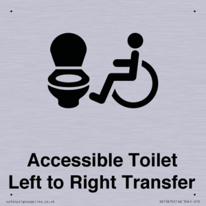 Accessible Toilet with Left to Right Transfer